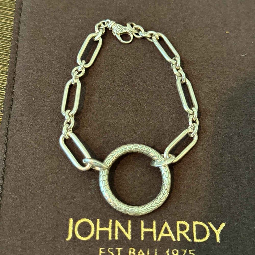 John Hardy bracelet, logo and 925 stamp visible